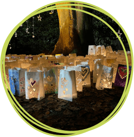 Moonlight Memory Walk candle bags